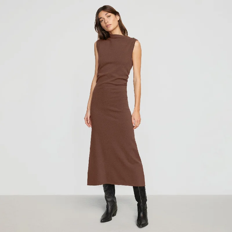 Abel Sleeveless Asymmetric-Neck Dress