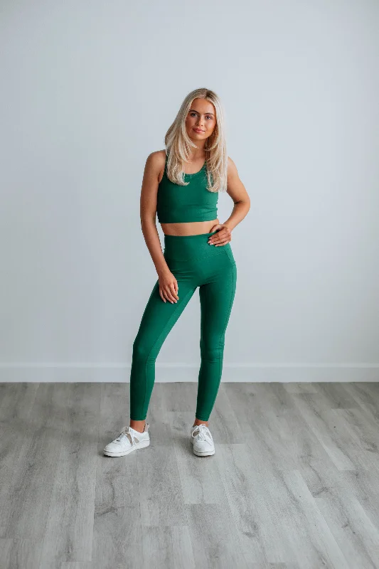 Astoria Active Leggings - Hunter Green