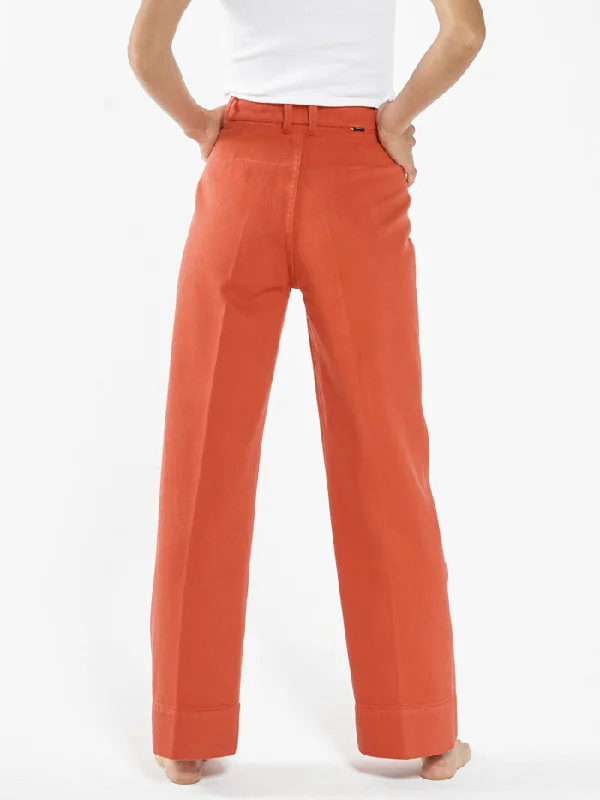 Belle Full Length Chino - Cadmium