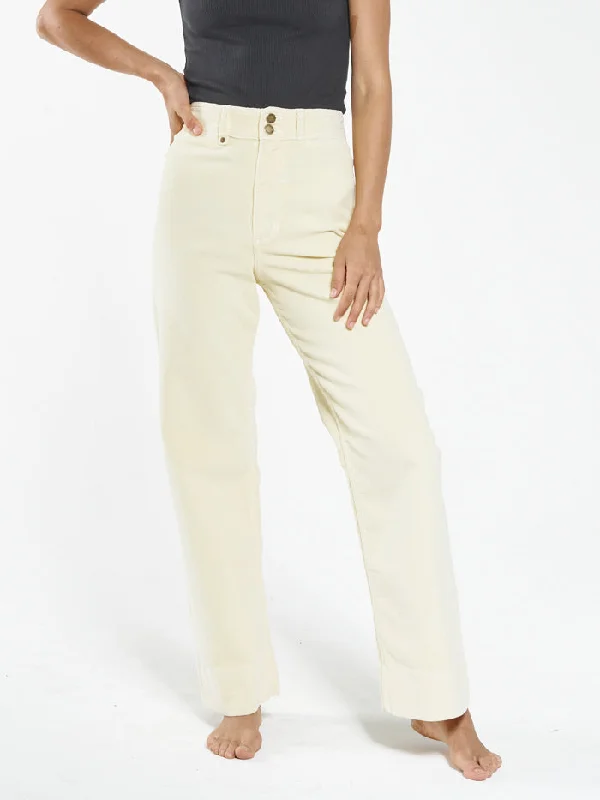 Belle Full Length Cord Pant - Sunlight