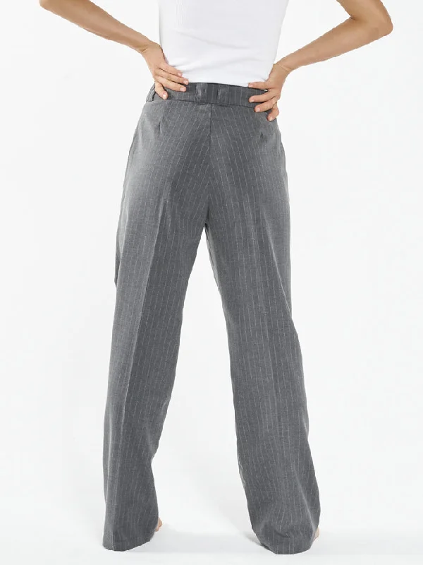 Danny Pinstripe Pant - Grey