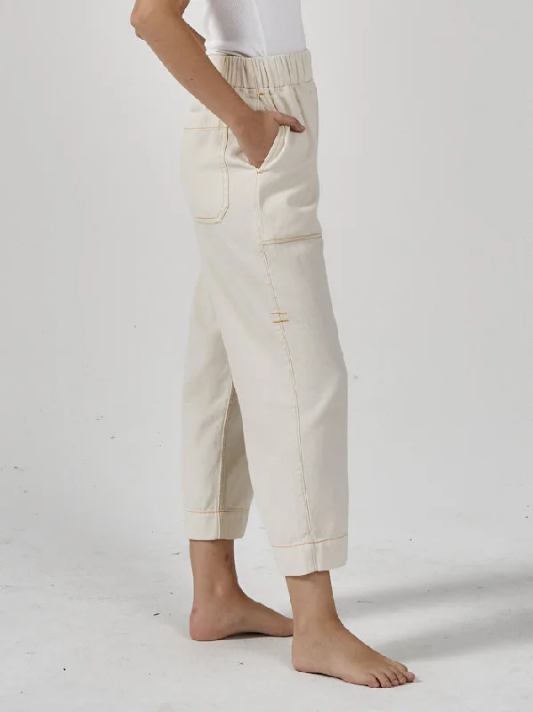 Ease Utility Pant - Heritage White / Citrus