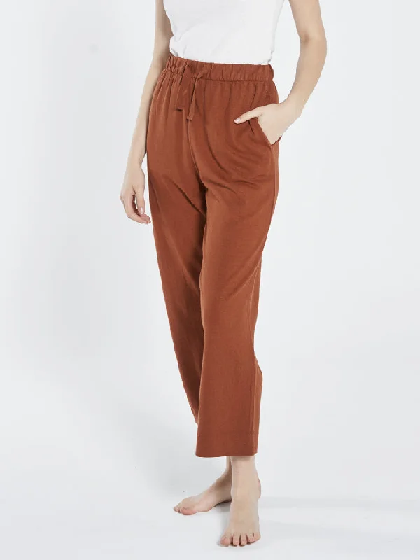 Hemp Heavyweight Ease Pant - Coffee