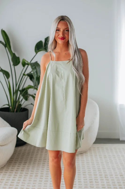 Hughes Dress - Light Olive