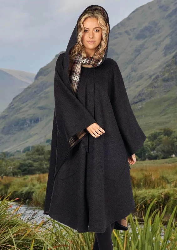 Jimmy Hourihan Charcoal Wool Walking Cape