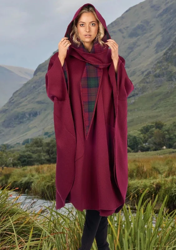 Jimmy Hourihan Claret Wool Walking Cape