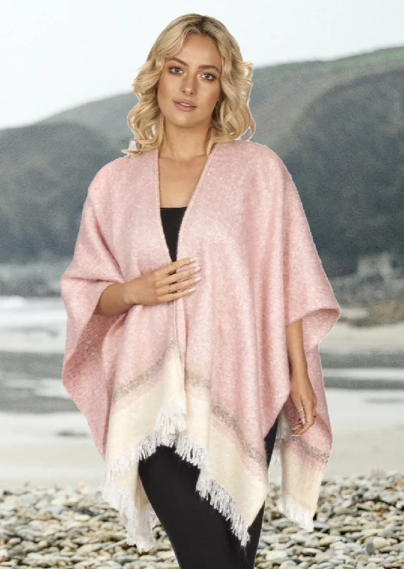 Jimmy Hourihan Powder Pink Shawl | Mohair Blend