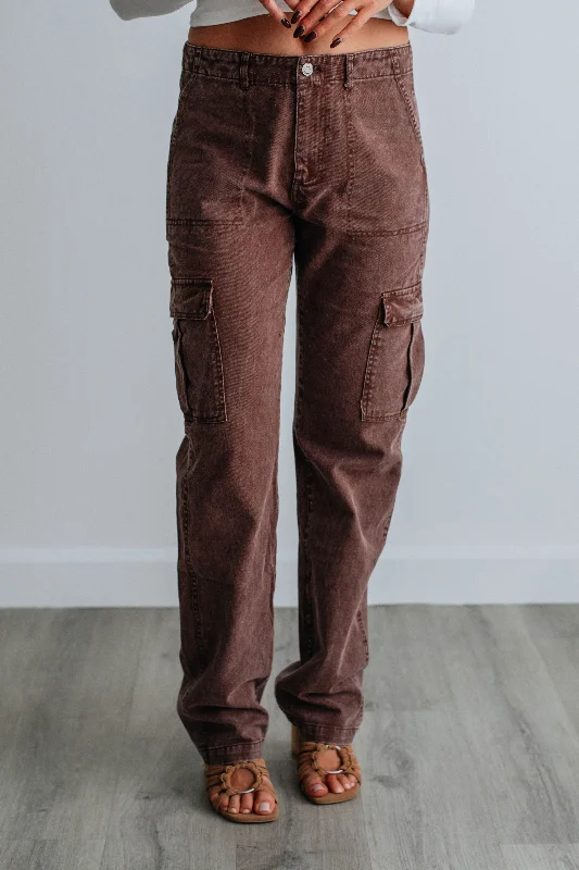 Kyson Cargo Pants - Chocolate