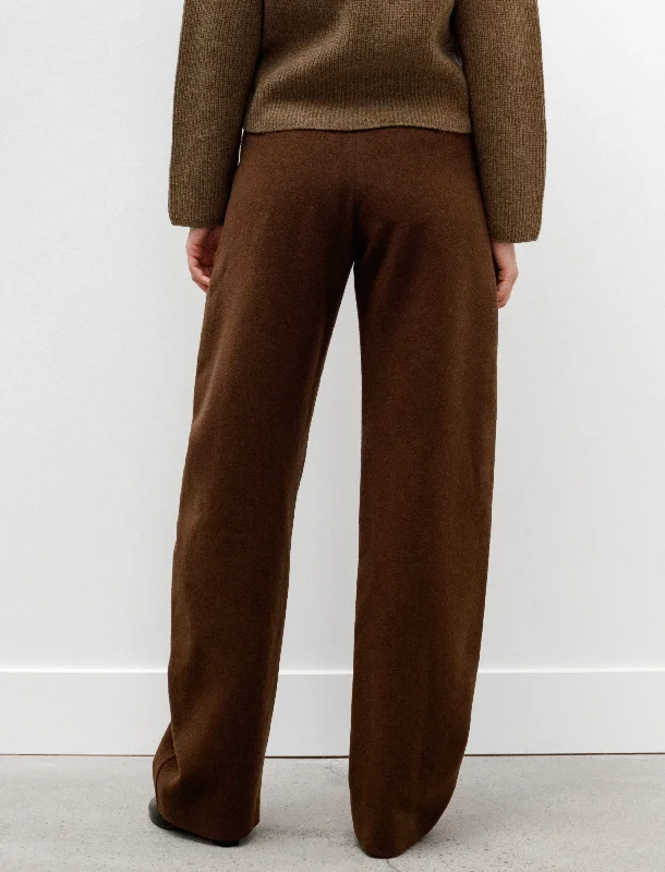 Curved Pants Dark Tobacco