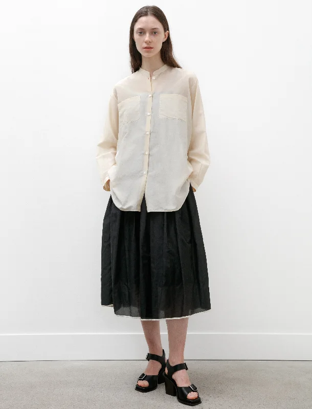 Oversize Shirt Voile Ivory