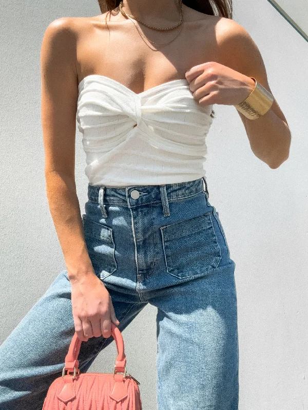 Kennedy Tube Top in Off White