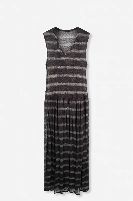 VALENCIA LINEN KNIT FULL LENGTH DRESS