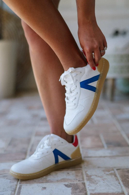 Vesta Sneaker-White/Cobalt