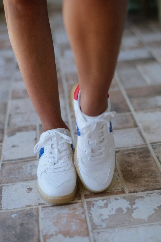 Vesta Sneaker-White/Cobalt