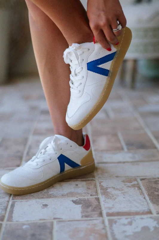 Vesta Sneaker-White/Cobalt