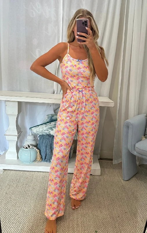 Wild Flower Pajama Pants-Multi