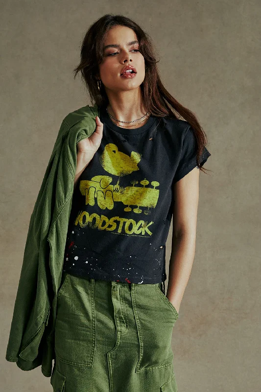 Woodstock Bird On Guitar Tee