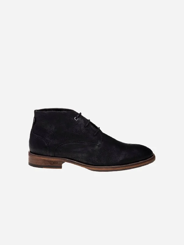 Goji Men's Vegan Leather Chukka Boots | Black