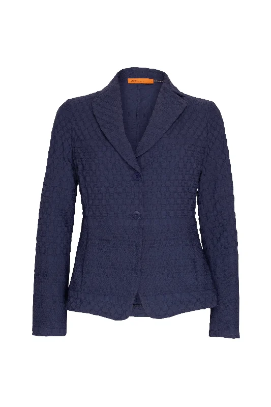 High Revere Jacket - Indigo Jacquard 7804