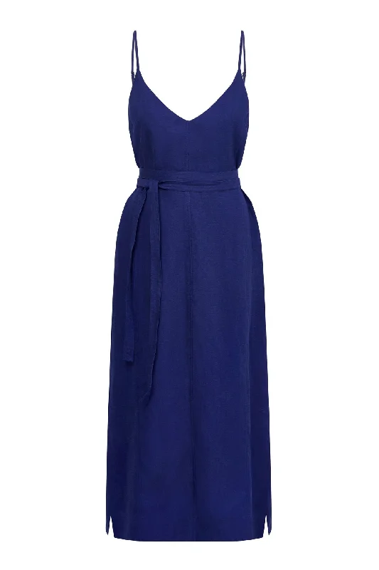 Iman Women's Tencel Slip Dress | True Navy