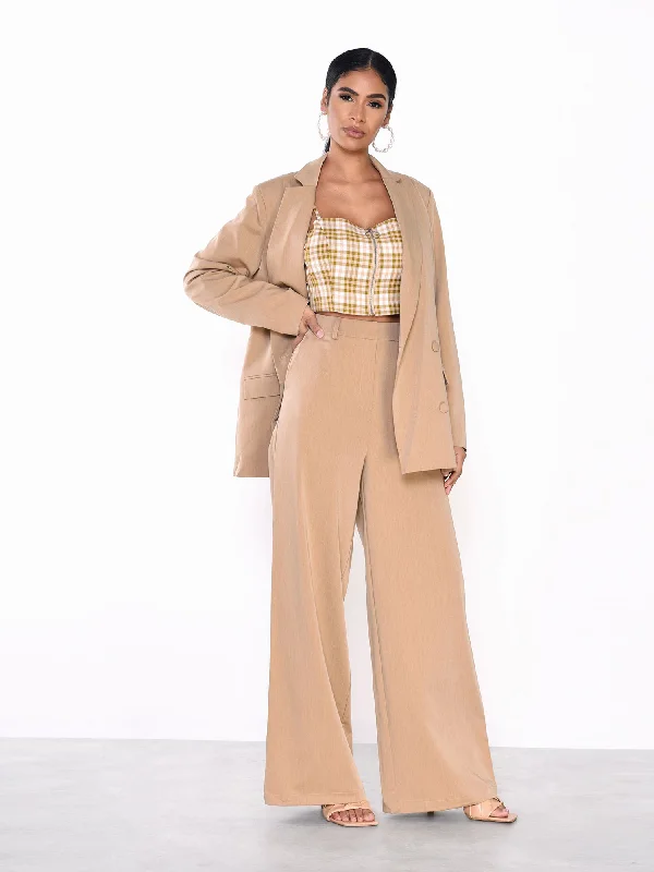 Glamorous Desert Stone Wide Leg Trousers