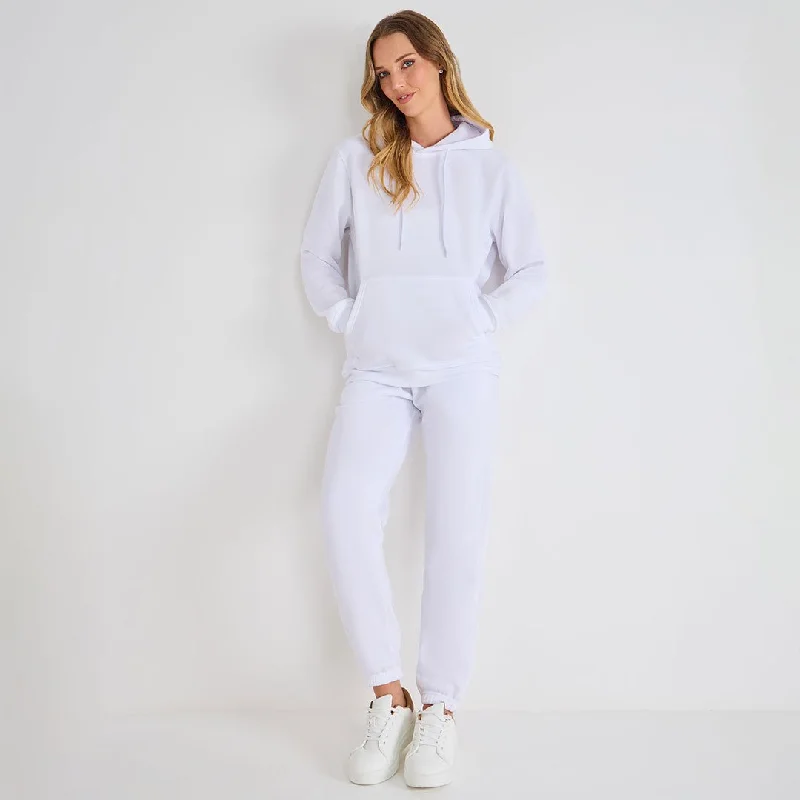 Ladies White Hoody