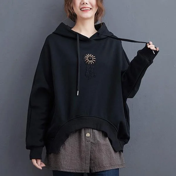 Oversized Women Casual Hooded Sweatshirt  Loose Female Thick Cotton Warm Hoodies