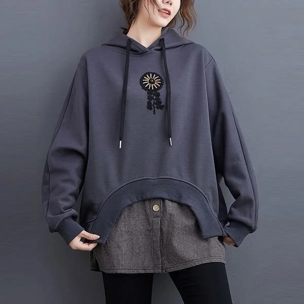 Oversized Women Casual Hooded Sweatshirt  Loose Female Thick Cotton Warm Hoodies