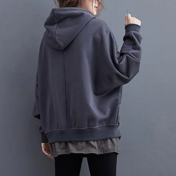 Oversized Women Casual Hooded Sweatshirt  Loose Female Thick Cotton Warm Hoodies