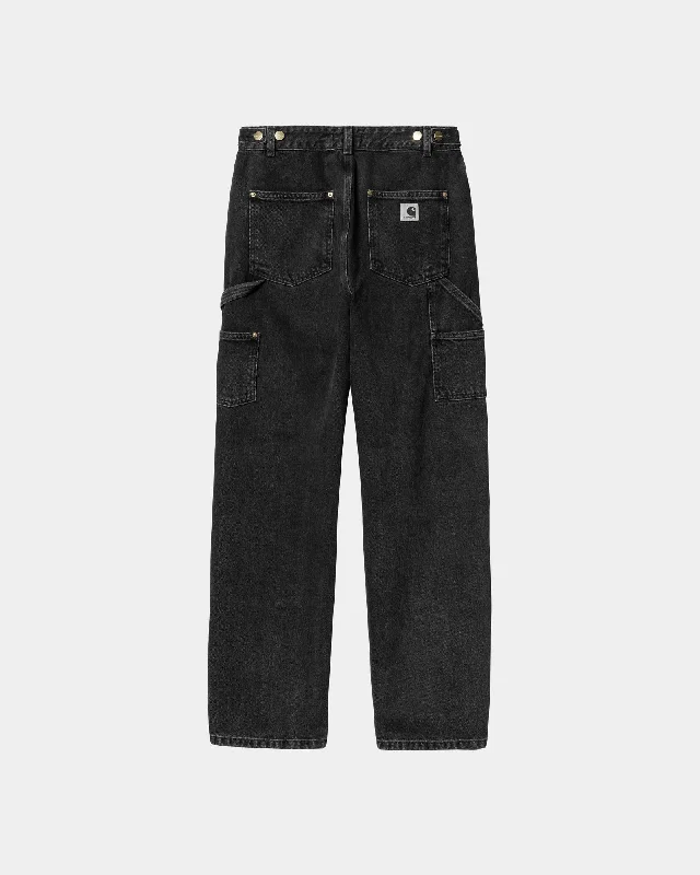 Women’s Nashua Double Knee Pant | Black (stone washed)