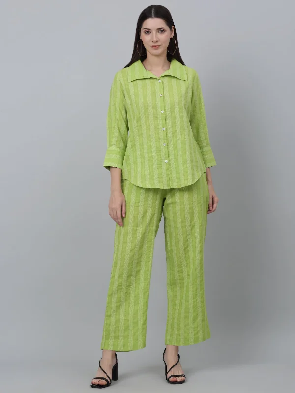 Cantabil Women Green Co-Ord Set