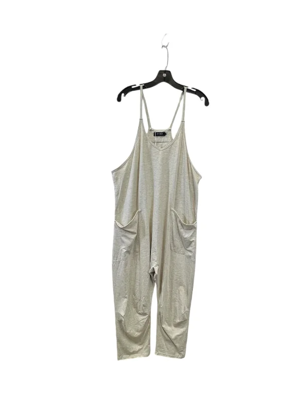 Jumpsuit By Clothes Mentor In Tan, Size: M