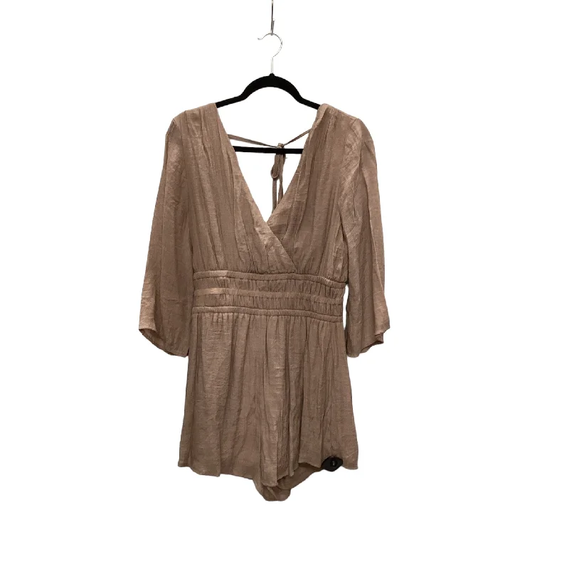 Romper By Clothes Mentor In Brown, Size: M