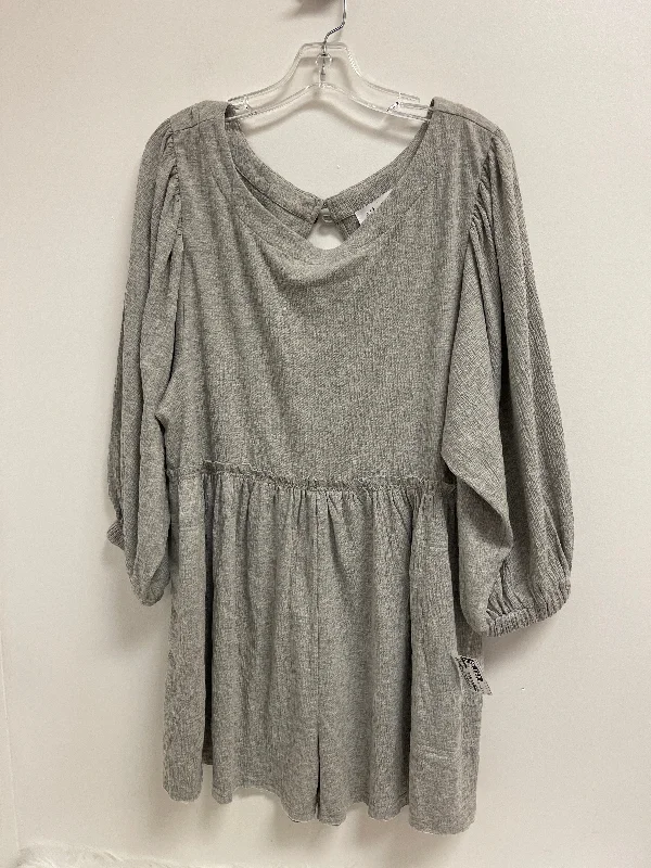 Romper By Clothes Mentor In Grey, Size: M