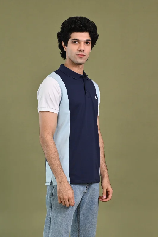 Men's Dressy Shirts for Formal EventsCOLOR BLOCKING POLO