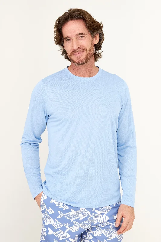 Men's Weekend Shirts for Leisurely OutingsUPF50 Tech Shirt - Serenity Blue