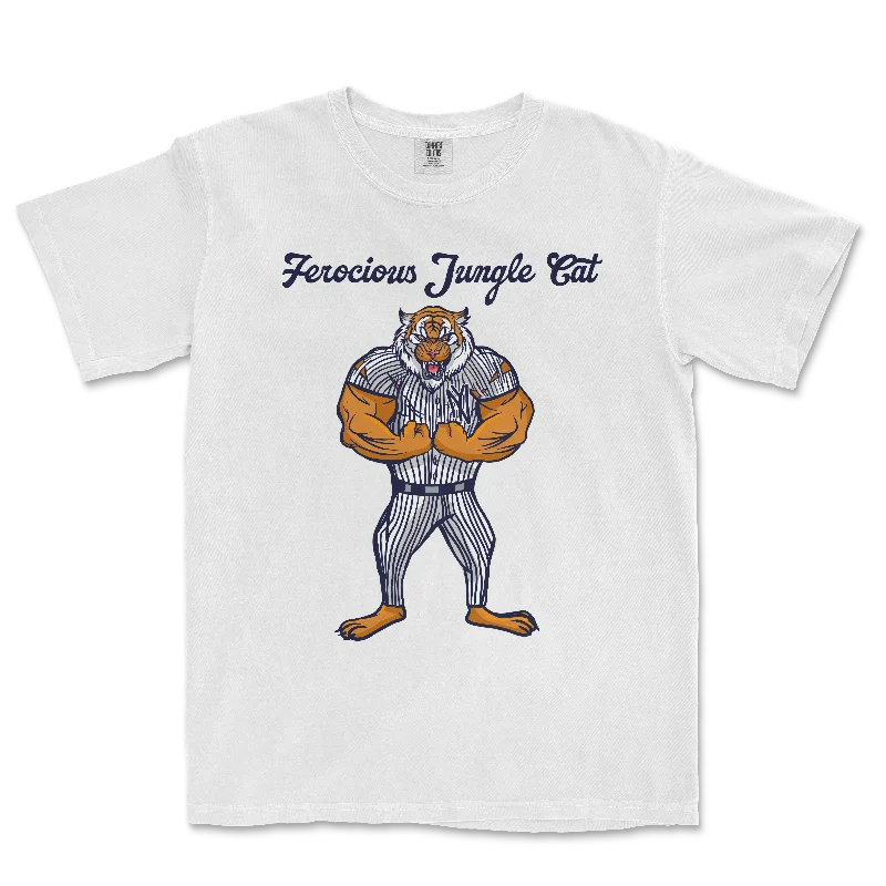Men's Shirts with Full PlacketsFerocious Jungle Cat | Comfort Colors Tee