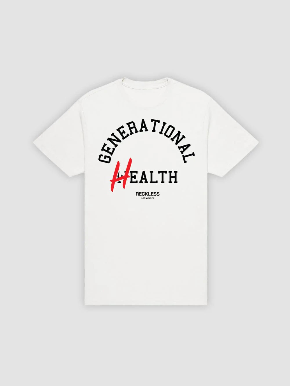 Men's Shirts with Embroidered DesignsGenerational Health Tee - White