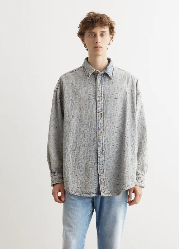 Men's Shirts with Snap ButtonsSetar Denim Monogram