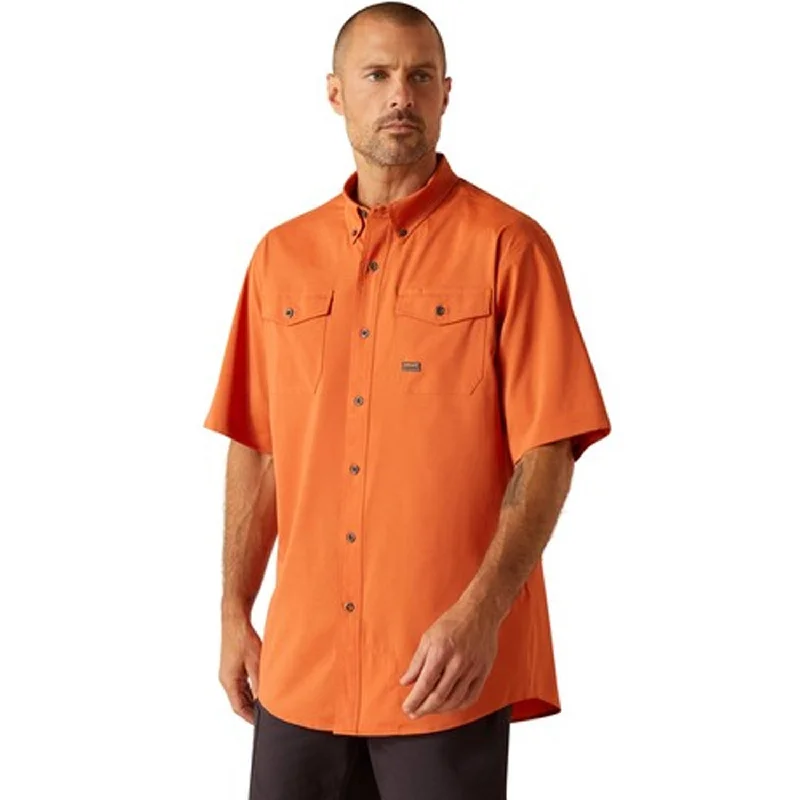 Men's Pattern-Clashing Shirts for Bold FashionAriat Men's Rebar Made Tough VentTEK DuraStretch Work Shirt