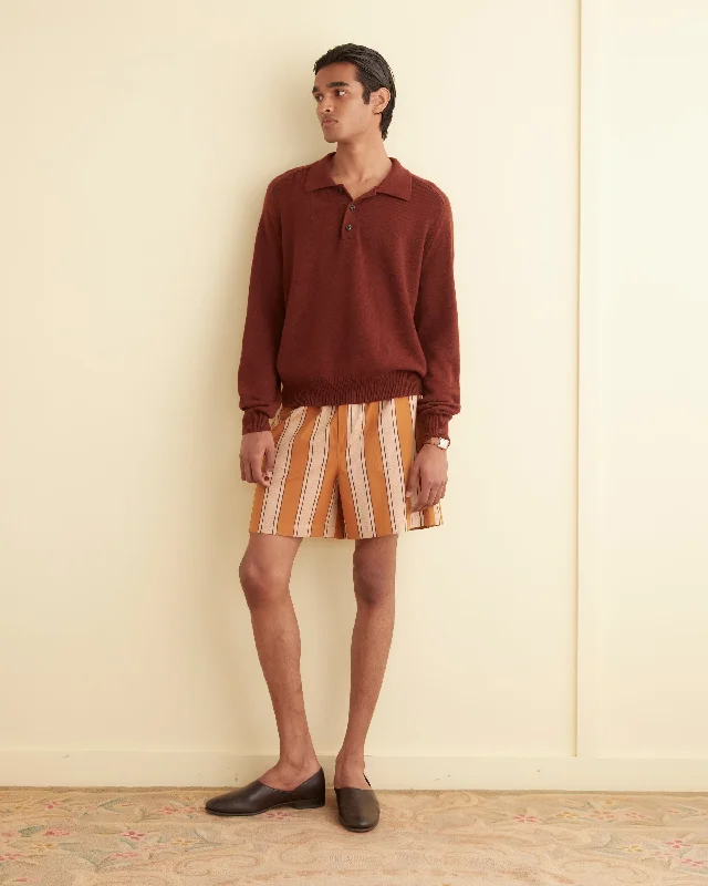 Men's Pants with Patch PocketsAwning Stripe Shorts