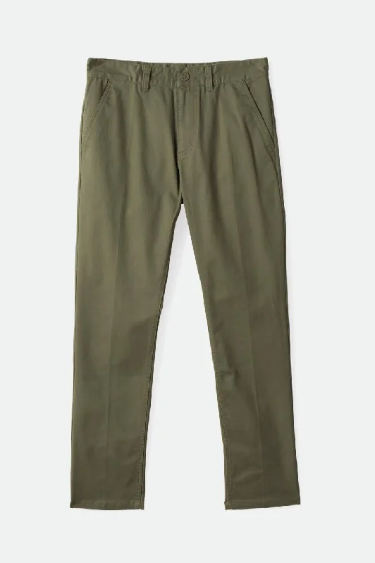 Men's Velcro-Closure Pants for ConvenienceChoice Chino Regular Pant - Olive Surplus