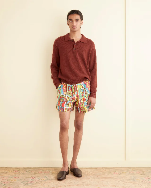 Men's Pants with Flap PocketsNew England Mosaic Shorts