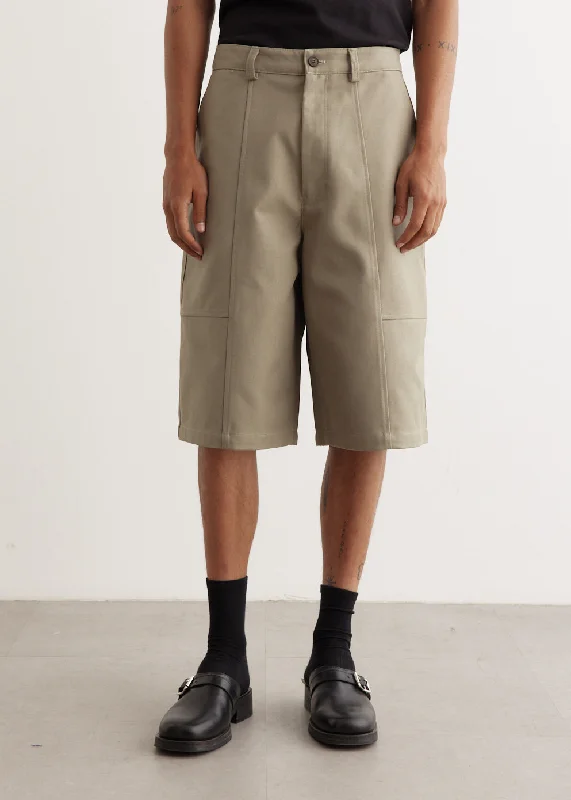 Men's Pants with Pleated FrontsWorkwear Shorts
