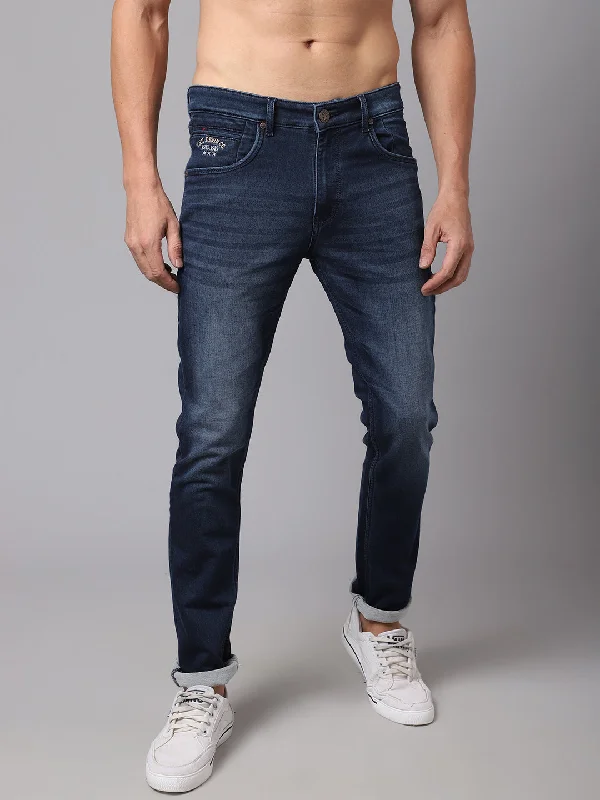 Dark Wash Men's JeansMen's Ultra Narrow fit Medium Fade Dark Blue  Jeans