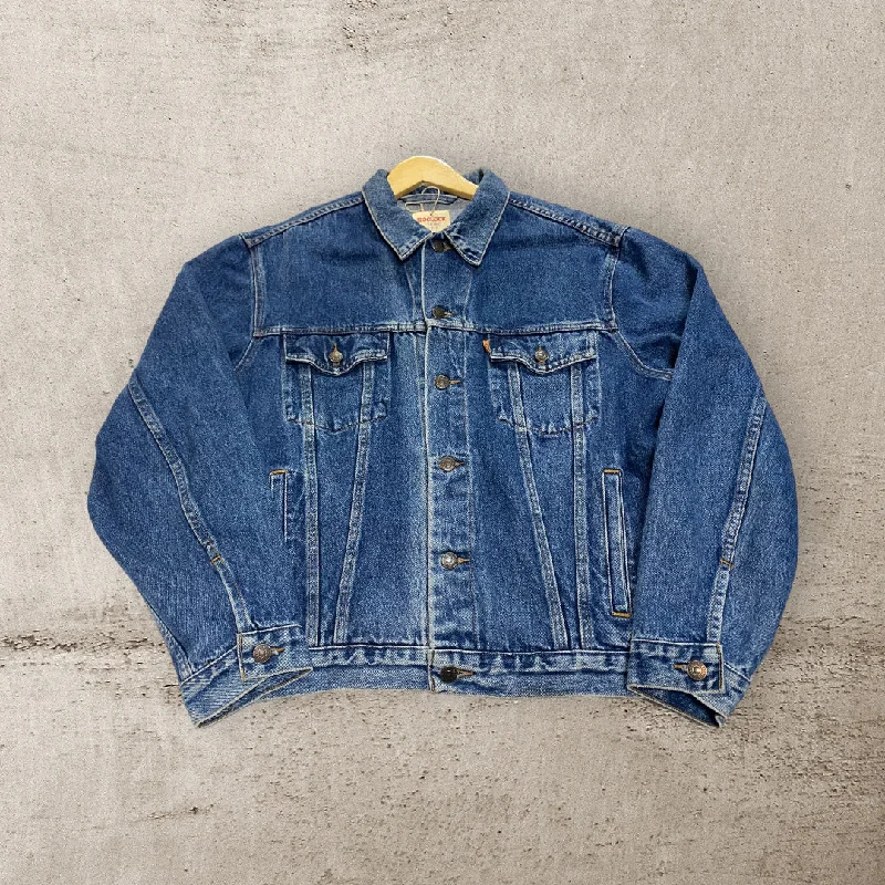 Essential Men's Puffer JacketsJA025 Vinatge Denim JACKET