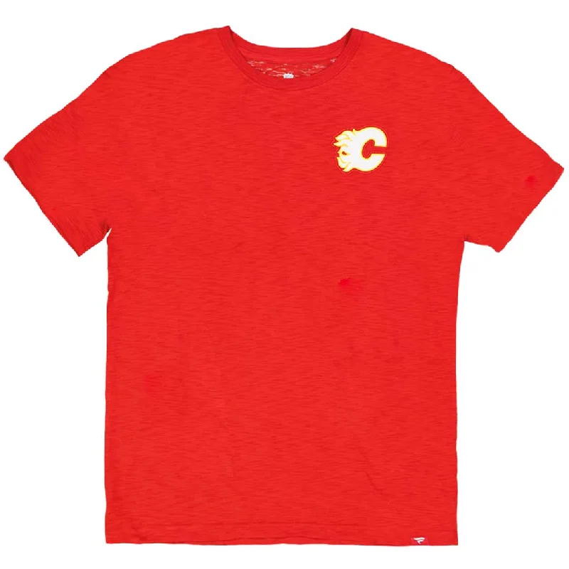 Men's Shirts with Surplice HemlinesFanatics - Men's Calgary Flames Short Sleeve T-Shirt (00ER 0484 2C 06E)