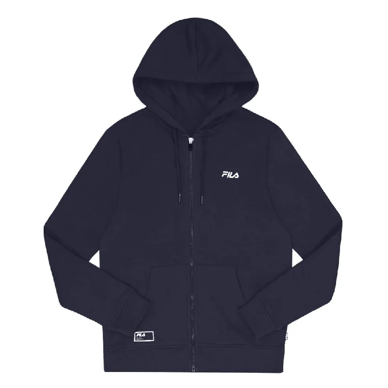 Men's Shirts with Drawstring WaistbandsFILA - Men's Reece Full Zip Hoodie (SM23D323 410)