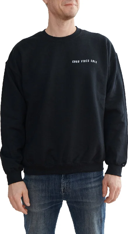 Men's Sweaters for Everyday WearGood Vibes Only Crewneck Sweater - Men's|-|Chandail à col rond Good Vibes Only - Homme