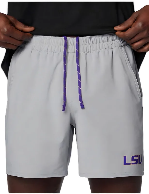 Men's Shirts with Pleated HemlinesLSU Tigers Columbia Men's Terminal Roamer Stretch Short